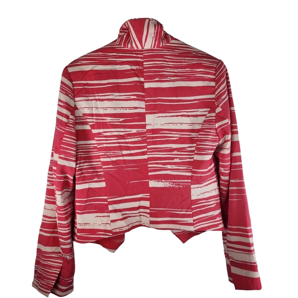 NY&C Stretch Womens Small Open Front Blazer Jacket Asymmetrical Lined Nwt New - Picture 3 of 7